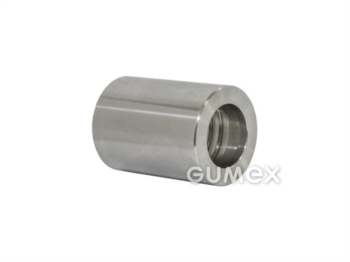 Schlauchhülse für Spiralschlauch (Wellschlauch), DN 3/8", Edelstahl, 